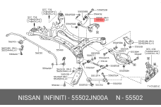 NISSAN 55502-JN00A