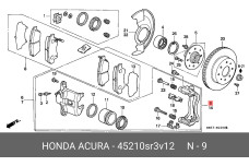 HONDA 45210-SR3-V12