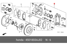 HONDA 45018-S5A-J02