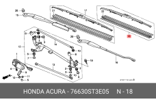 HONDA 76630-ST3-E05