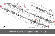 HONDA 44018-ST7-C03