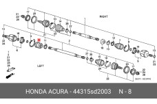 HONDA 44315-SD2-003