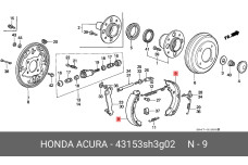 HONDA 43153-SH3-G02