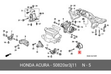 HONDA 50820-SR3-J11