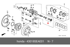HONDA 43018-SEA-E01