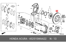 HONDA 45251-SWA-A22