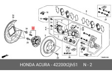 HONDA 42200-T2J-H51