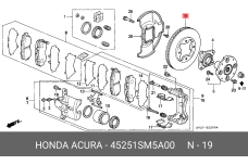 HONDA 45251-SM5-A00