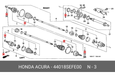 HONDA 44018-SEF-E00