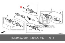 HONDA 44017-T7W-A01
