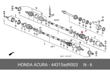HONDA 44315-SD9-003