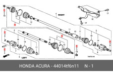 HONDA 44014-TF6-N11