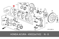 HONDA 45022-ST7-R02