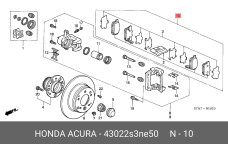 HONDA 43022-S3N-E50