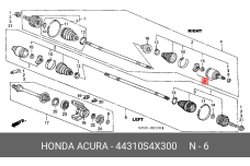 HONDA 44310-S4X-300