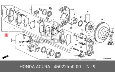 HONDA 45022-TM0-T00