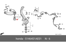 HONDA 51464-S1A-E01