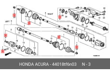 HONDA 44018-TF6-N03