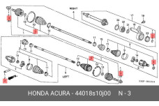 HONDA 44018-S10-J00