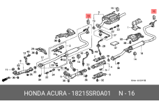 HONDA 18215-SR0-A01