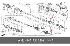 HONDA 44017-SCA-E01