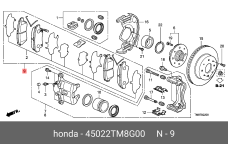 HONDA 45022-TM8-G00