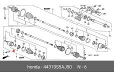 HONDA 44310-S5A-J50