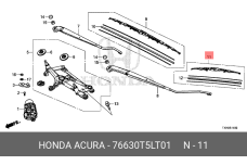 HONDA 76630-T5L-T01