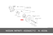 NISSAN 43206-0C712