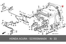 HONDA 52390-SM4-A04