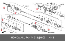 HONDA 44018-SJK-000