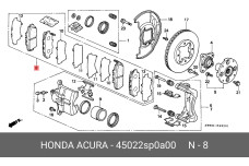 HONDA 45022-SP0-A00