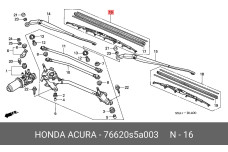 HONDA 76620-S5A-003