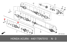 HONDA 44017-SN7-010
