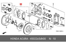 HONDA 45022-S5D-H00