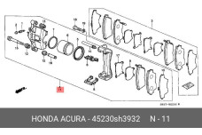 HONDA 45230-SH3-932