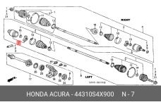 HONDA 44310-S4X-900