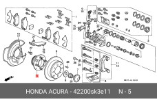 HONDA 42200-SK3-E11