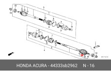 HONDA 44333-SB2-962