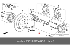 HONDA 43019-SWW-G00
