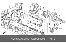 HONDA 42200-SS0-981