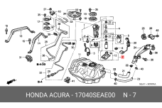 HONDA 17040-SEA-E00