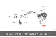 NISSAN 16546-BN700
