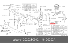 SUBARU 20202-SC012