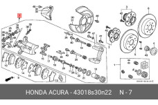 HONDA 43018-S30-N22