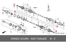 HONDA 44017-S84-A00