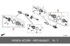 HONDA 44014-TA0-A51