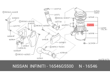 NISSAN 16546-G5500