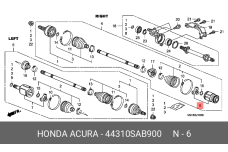 HONDA 44310-SAB-900