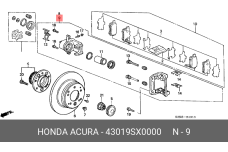 HONDA 43019-SX0-000